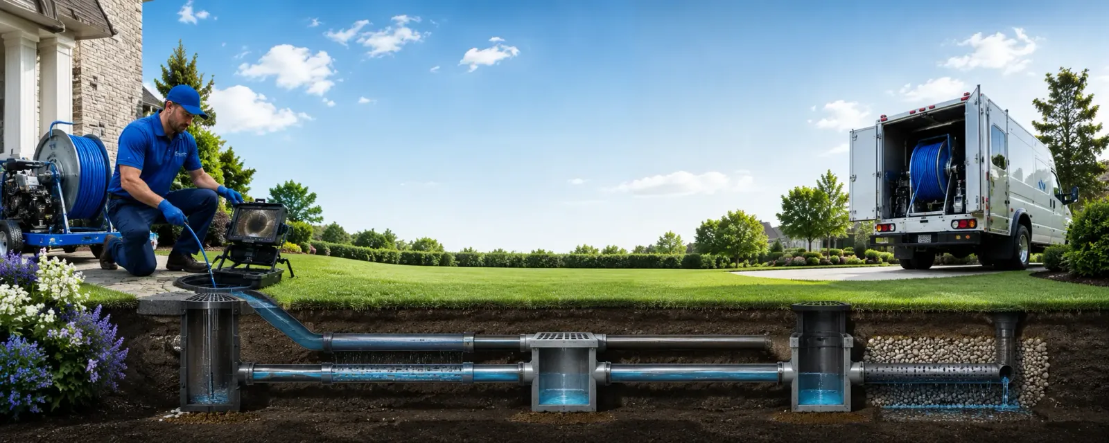 Outdoor drain cleaning information for Wilberforce, OH